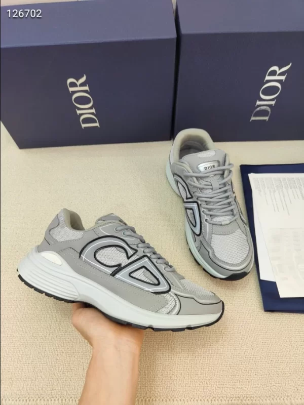 Dior B30 Sneaker Gray Mesh and Technical Fabric - DS90