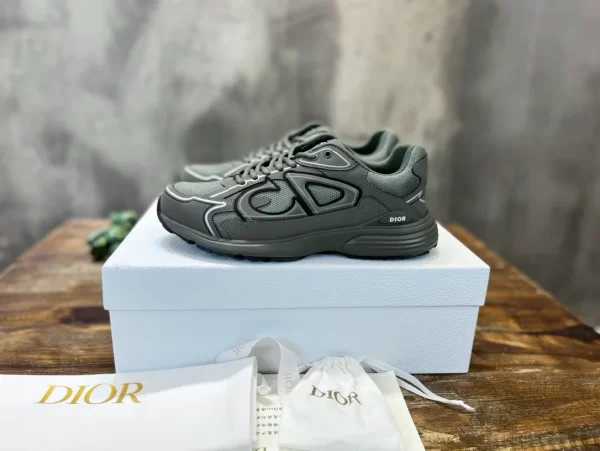 Dior B30 Sneaker Olive Mesh and Technical Fabric - DS99