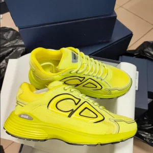 Dior B30 Sneaker Yellow Mesh and Technical Fabric - DS87