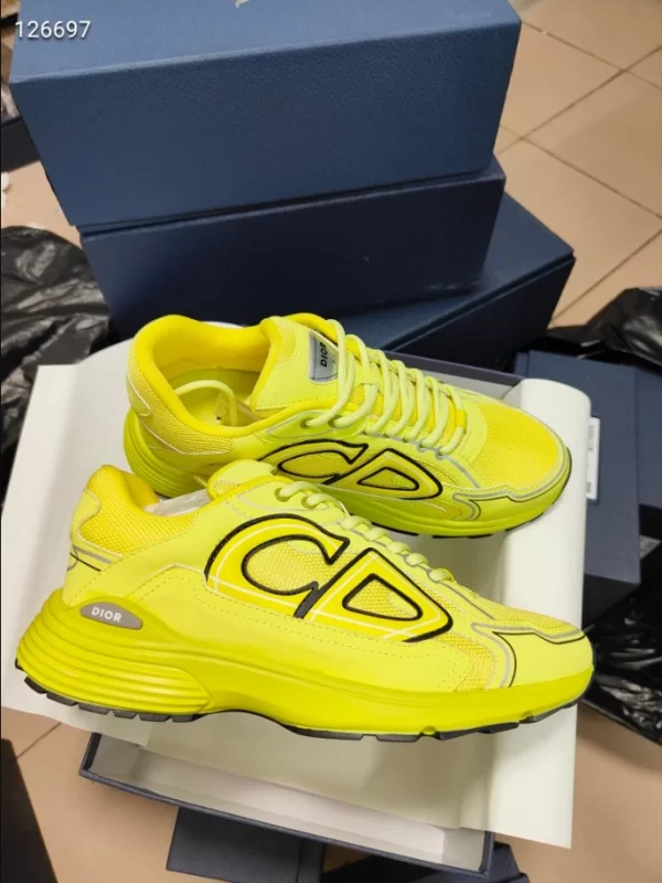 Dior B30 Sneaker Yellow Mesh and Technical Fabric - DS87