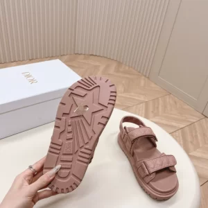 Dioract Sandal Nude Quilted Cannage Calfskin - SD02