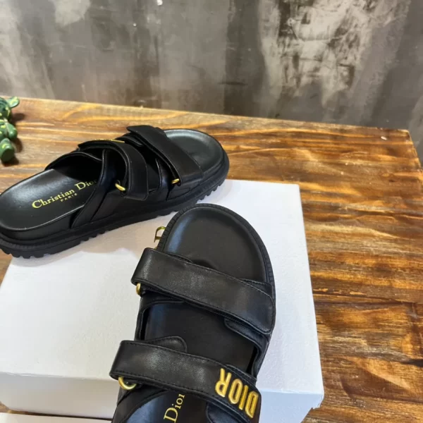 Dioract Slide Black Lambskin - SD18