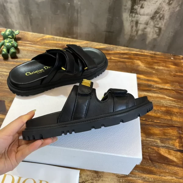 Dioract Slide Black Lambskin - SD18