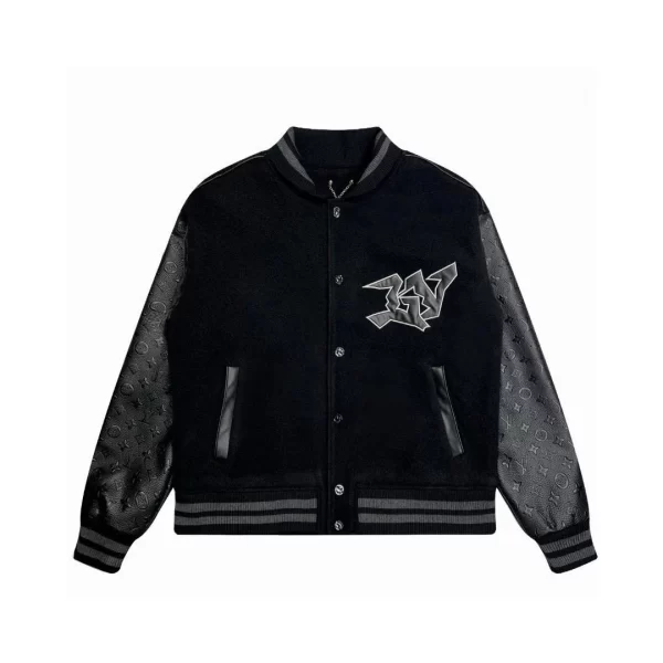 LV Monogram Embossed Leather And Wool Blouson - LK23