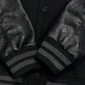 LV Monogram Embossed Leather And Wool Blouson - LK23