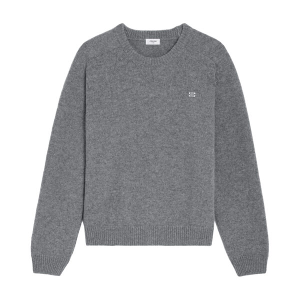 Celine Triomphe Crew Neck Sweater In Wool and Cashmere - HC08