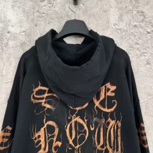 Balenciaga Logo Printed Oversized Hoodie