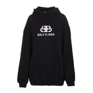 Balenciaga Logo Printed Oversized Hoodie - HB10