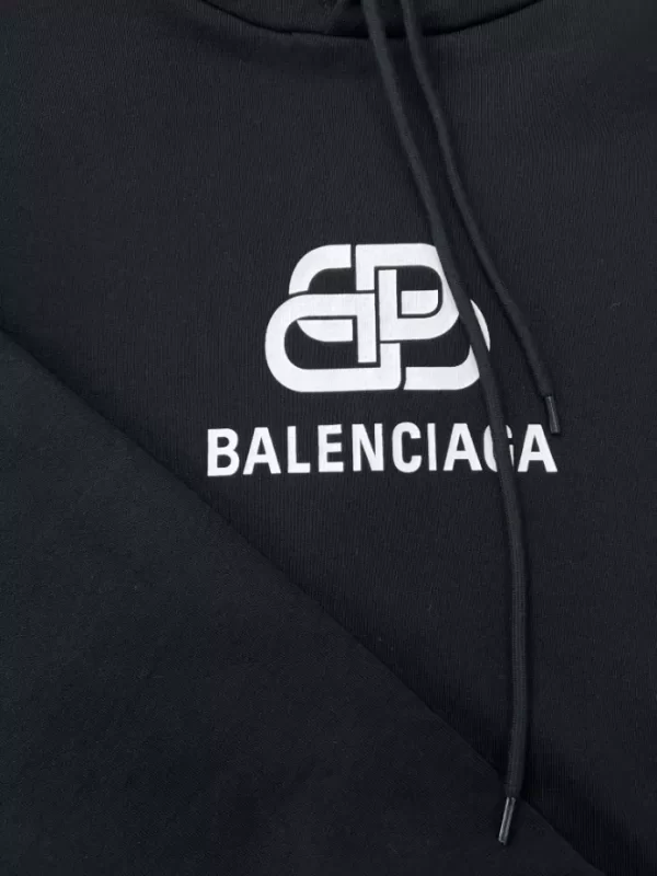 Balenciaga Logo Printed Oversized Hoodie - HB10