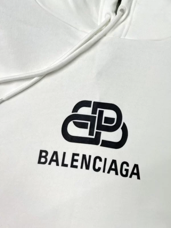 Balenciaga Logo Printed Oversized Hoodie - HB11