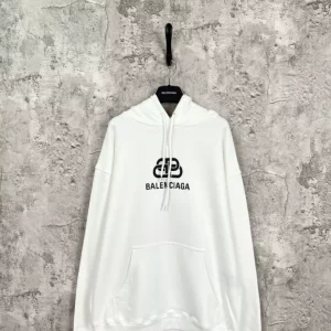 Balenciaga Logo Printed Oversized Hoodie - HB11