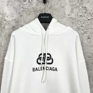 Balenciaga Logo Printed Oversized Hoodie - HB11