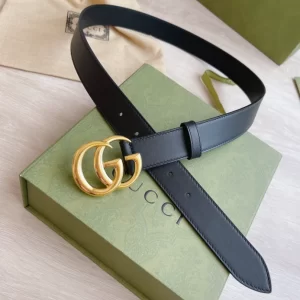 Gucci Marmont Leather Belt With Shiny Buckle - GB21