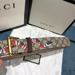 Gucci Snake Print Supreme Belt - GB14