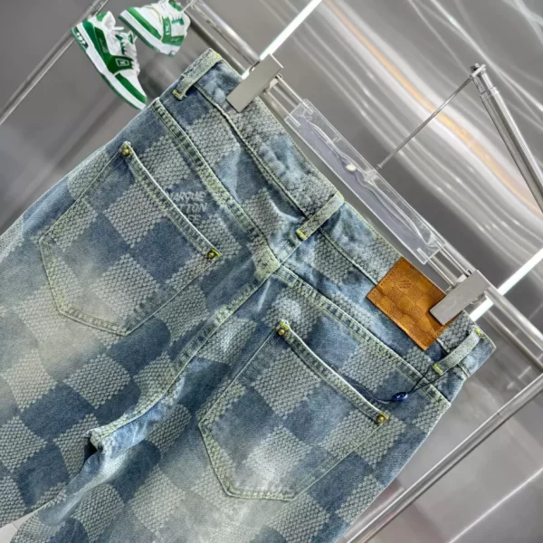 LV Damier Washed Denim Skate Pants