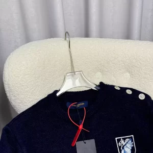 LV Embroidered Cotton-Blend Crewneck - HL45