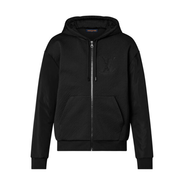 LV Hybrid Zipped Technical Cotton Hoodie - HL34