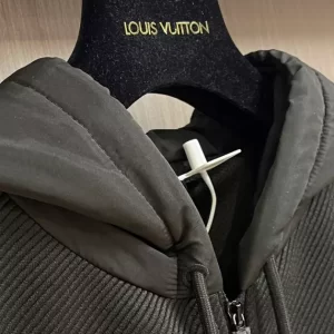 LV Hybrid Zipped Technical Cotton Hoodie - HL34