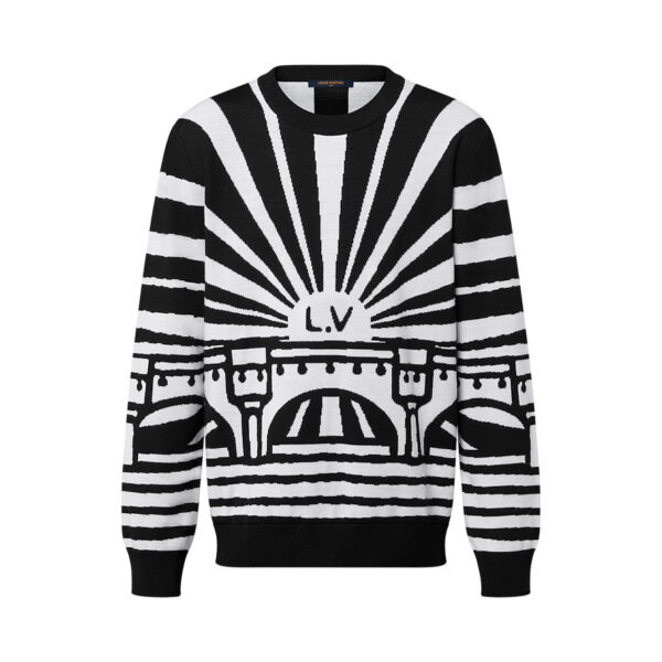 LV Merino Wool Jacquard Pullover - HL43