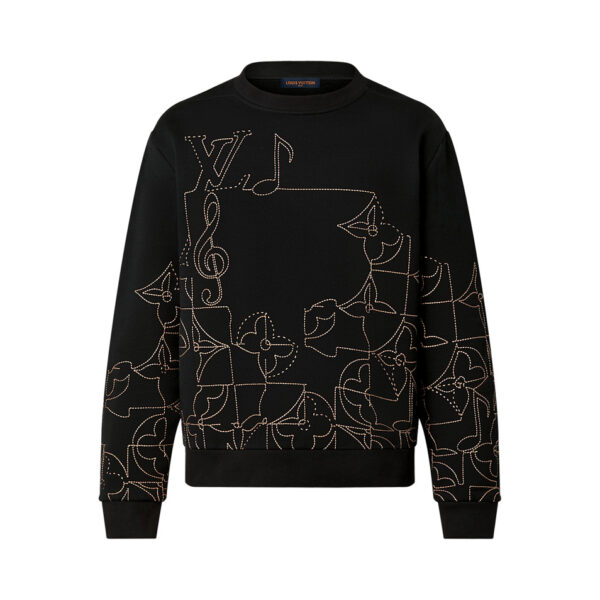 LV Music Line Embroidered Crewneck - HL33