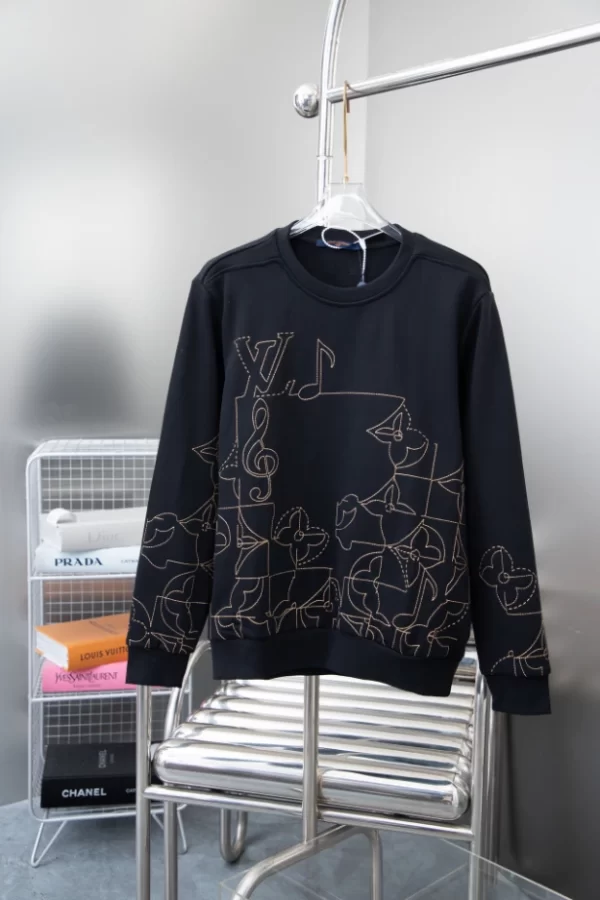 LV Music Line Embroidered Crewneck - HL33