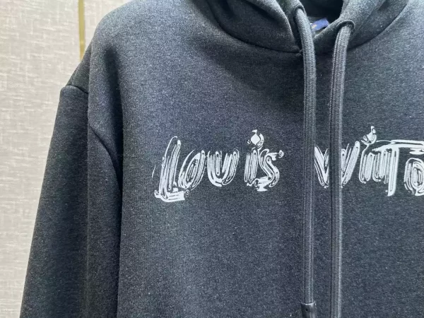 LV Printed Cotton Hoodie