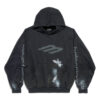 Balenciaga 3b Stencil Hoodie Medium Fit in Black - HB26