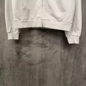 Balenciaga Champs-elysées Zip-up Hoodie Regular Fit in White - HB30