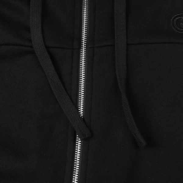 Gucci Cotton Jersey Hooded Jacket With Web