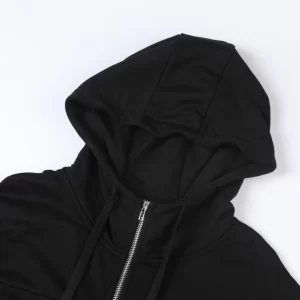 Gucci Cotton Jersey Hooded Jacket With Web