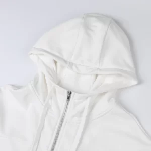 Gucci Cotton Jersey Hooded Jacket With Web