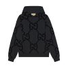 Gucci GG Flocked Print Cotton Fleece Sweatshirt - HG44