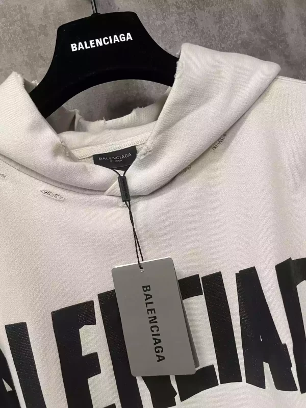 Balenciaga New Tape Type Hoodie Oversized - HB21