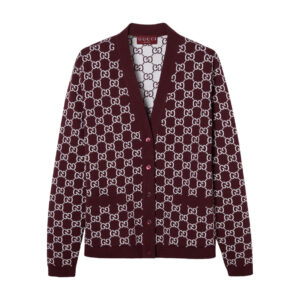 Gucci Reversible GG Wool Jacquard Cardigan