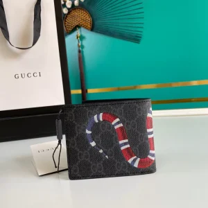 Gucci Kingsnake Print Bi-fold Wallet - GW06