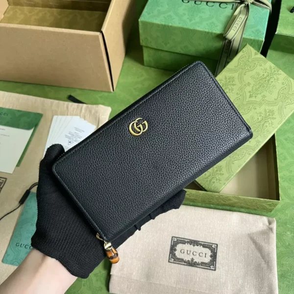 Gucci Zip Around Wallet With Bamboo - GW17