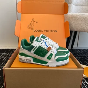 Louis Vuitton Trainer Sneaker In Borneo Green - LS231