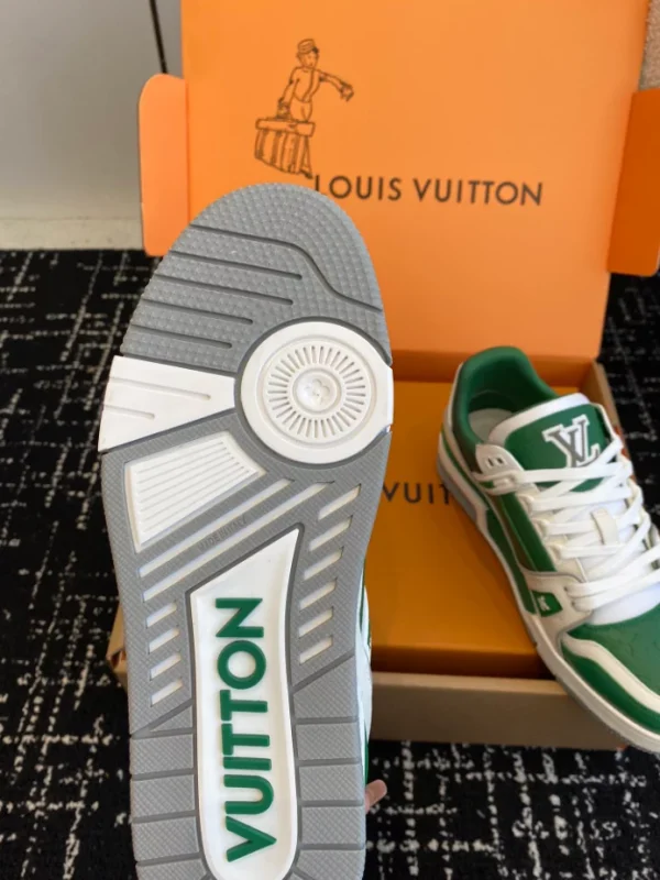 Louis Vuitton Trainer Sneaker In Borneo Green - LS231