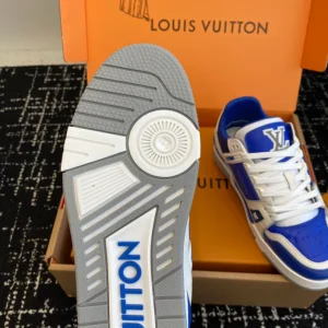 Louis Vuitton Trainer Sneaker In Gaston Blue - LS233