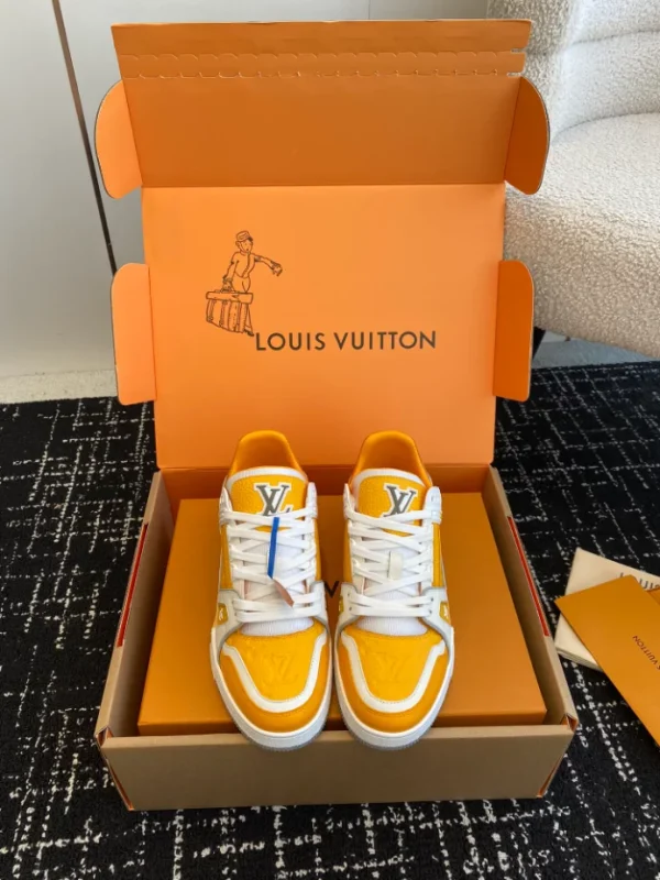 Louis Vuitton Trainer Sneaker In Safran Yellow - LS232