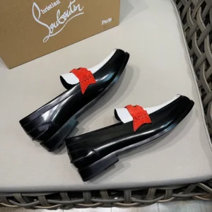 Christian Louboutin Donna Patent Red Sole Penny Loafers - CL14