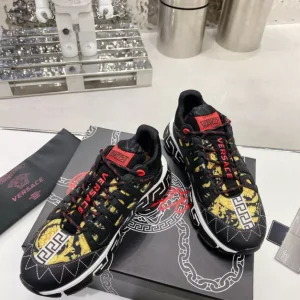 Versace Trigreca Barocco Print Sneakers - VES08